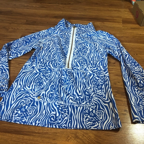 Lilly Pulitzer Tops - Lilly Pulitzer Blue & White Popover